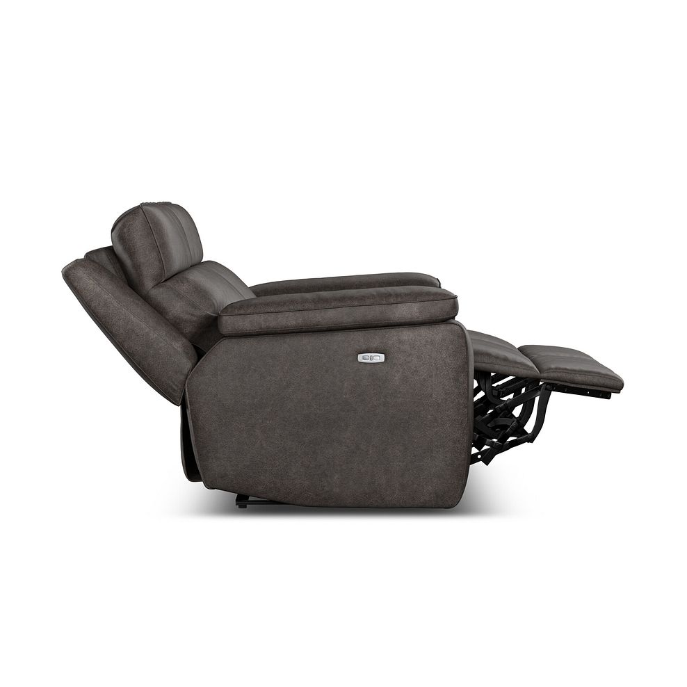 Selby 2 Seater Power Recliner Sofa with Power Headrest in Pilgrim Pewter Fabric 9