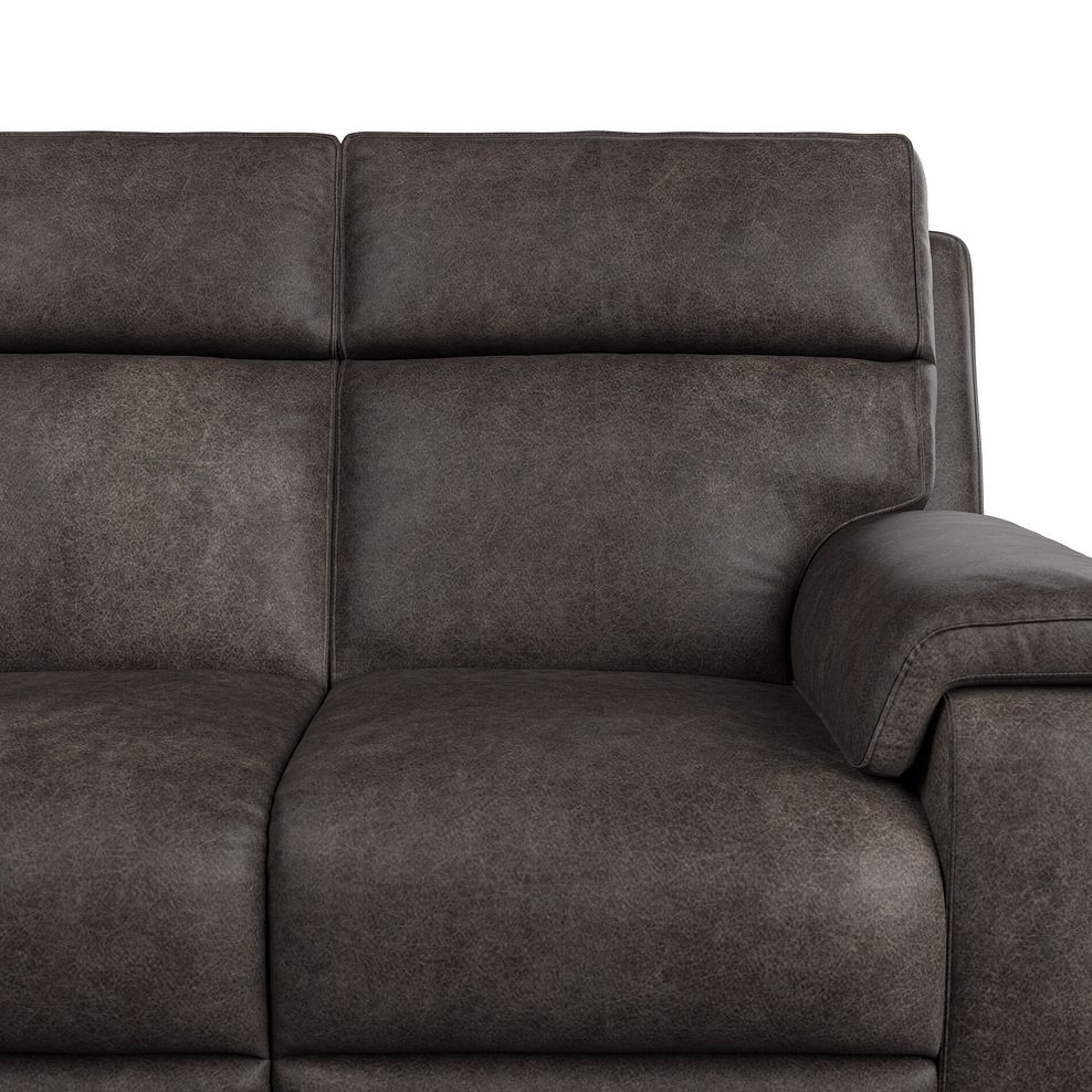 Selby 2 Seater Power Recliner Sofa with Power Headrest in Pilgrim Pewter Fabric 11