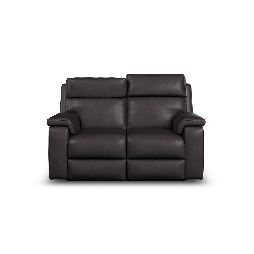 Selby 2 Seater Power Recliner Sofa with Power Headrest in Virgo Black Leather 8