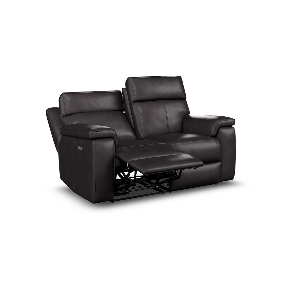 Selby 2 Seater Power Recliner Sofa with Power Headrest in Virgo Black Leather 10