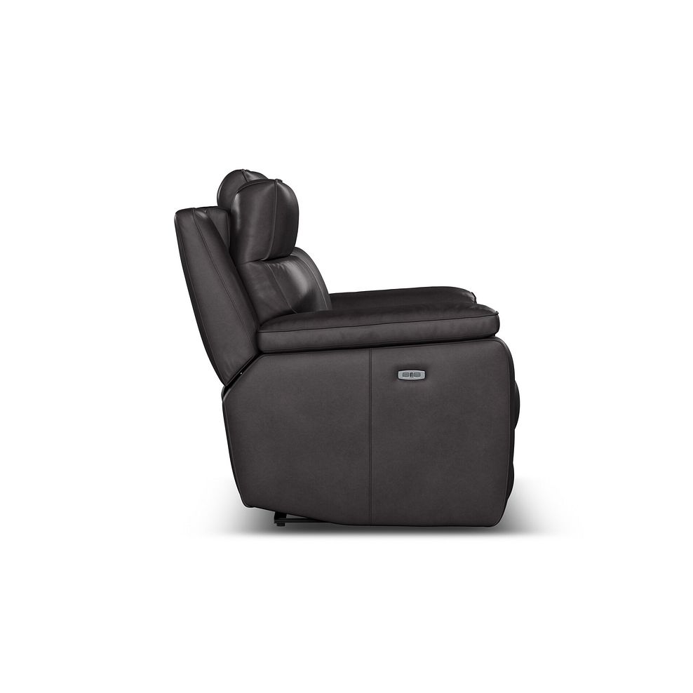 Selby 2 Seater Power Recliner Sofa with Power Headrest in Virgo Black Leather 16