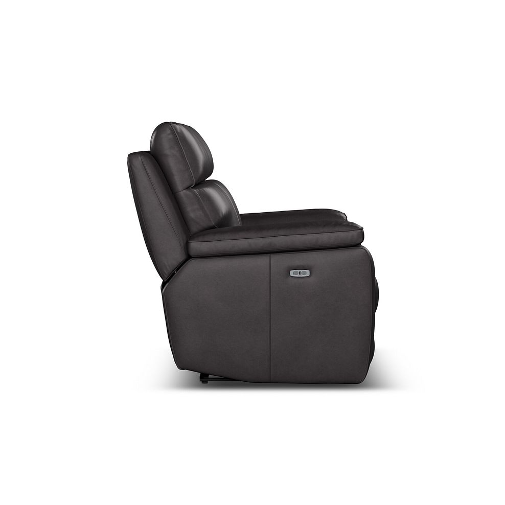 Selby 2 Seater Power Recliner Sofa with Power Headrest in Virgo Black Leather 15