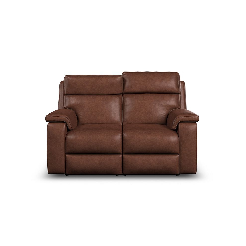 Selby 2 Seater Power Recliner Sofa with Power Headrest in Virgo Chestnut Leather 6