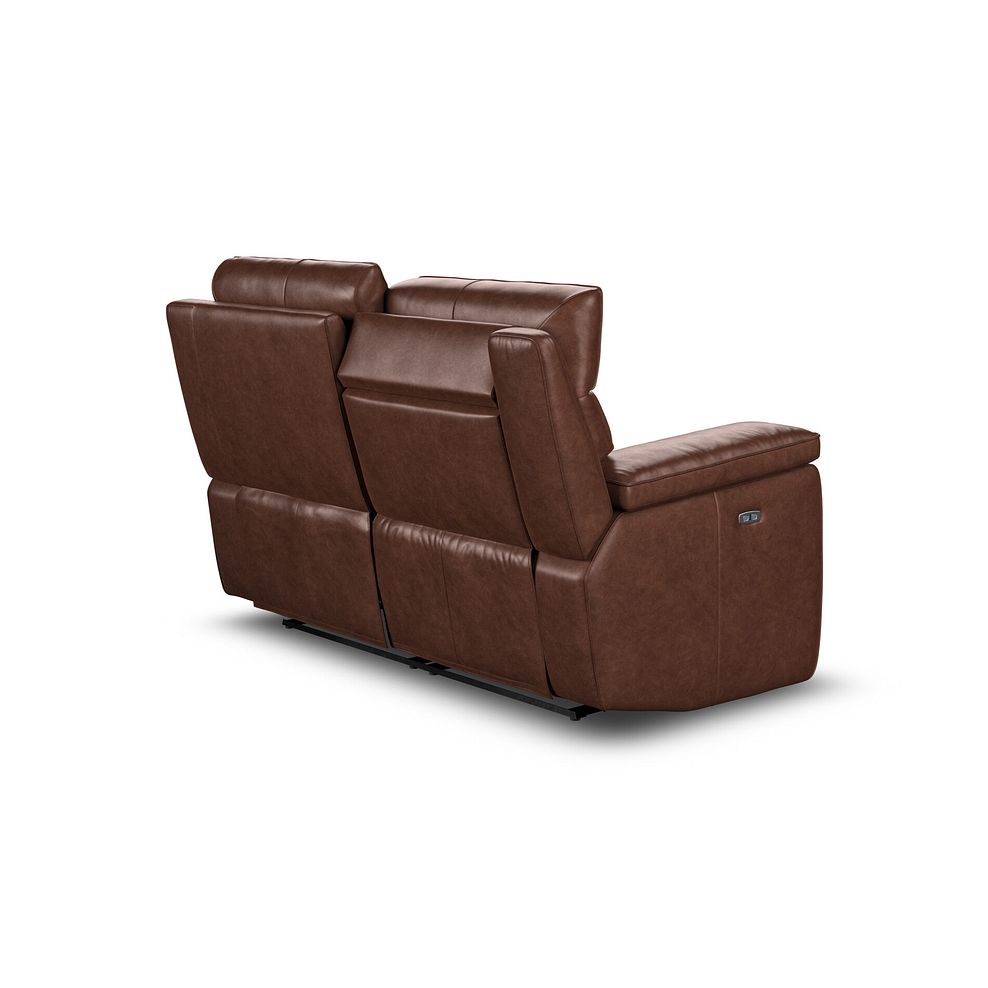 Selby 2 Seater Power Recliner Sofa with Power Headrest in Virgo Chestnut Leather 13