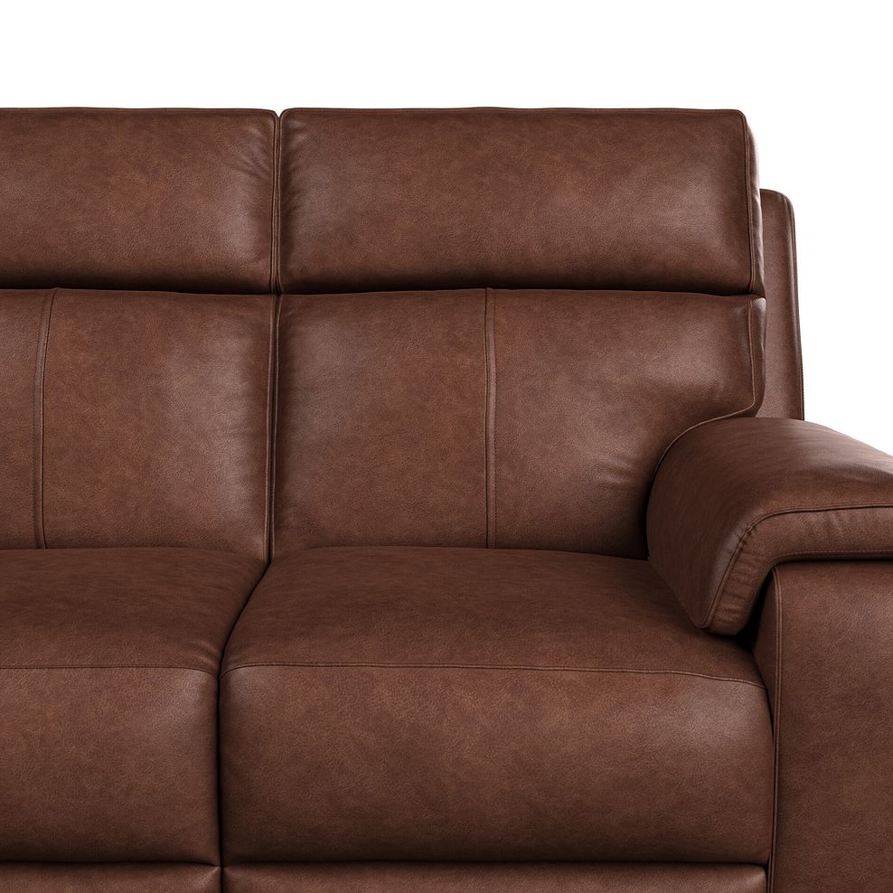 Selby 2 Seater Power Recliner Sofa with Power Headrest in Virgo Chestnut Leather 19