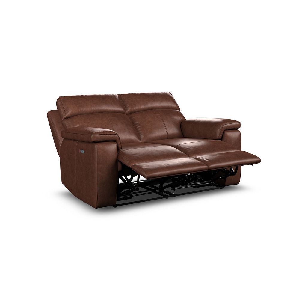 Selby 2 Seater Power Recliner Sofa with Power Headrest in Virgo Chestnut Leather 8