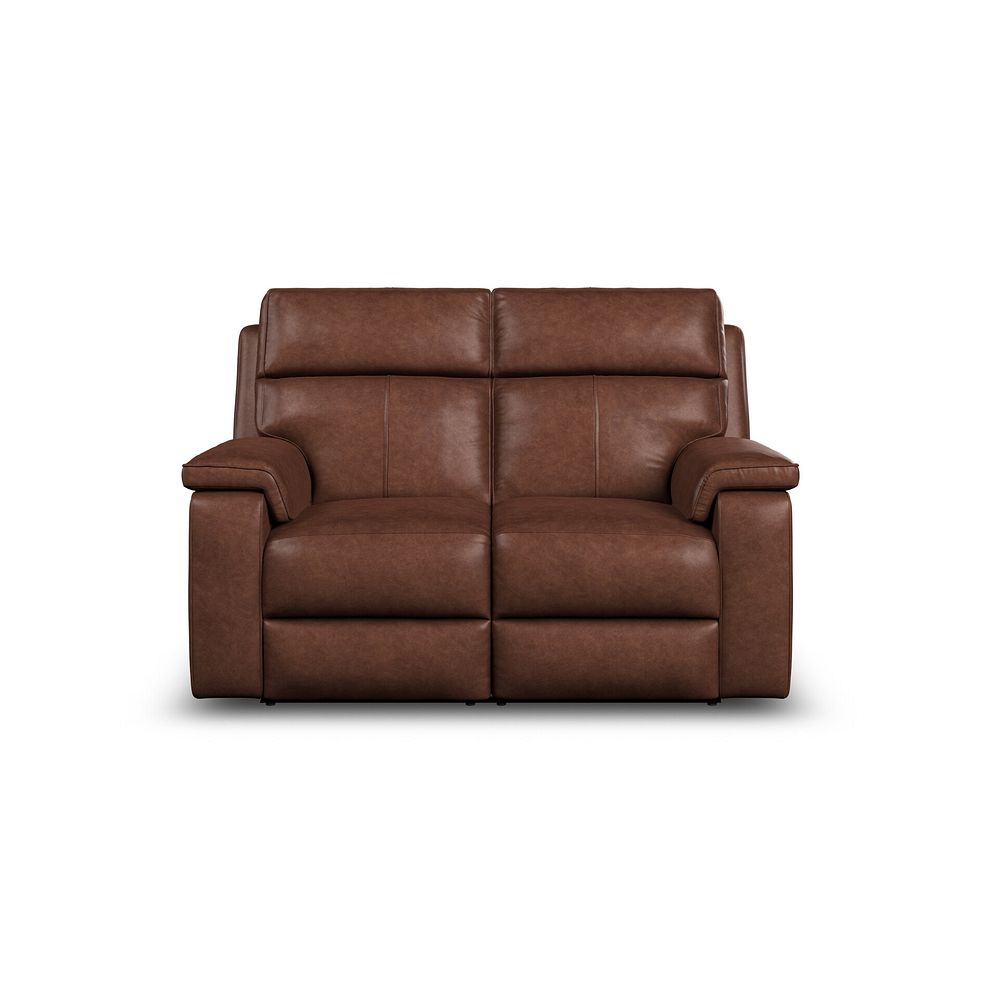 Selby 2 Seater Power Recliner Sofa with Power Headrest in Virgo Chestnut Leather 10