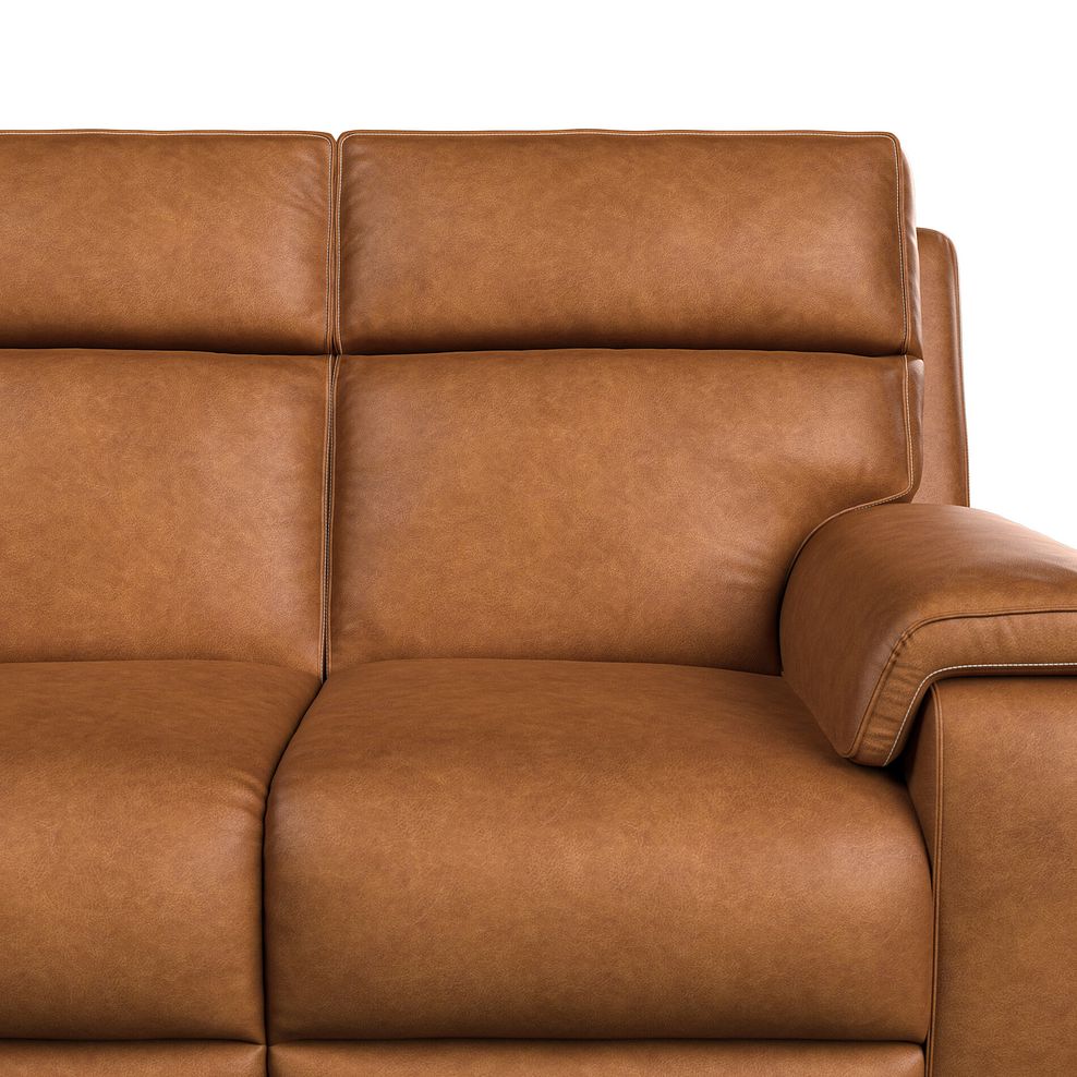 Selby 2 Seater Power Recliner Sofa with Power Headrest in Virgo Cognac Leather 11