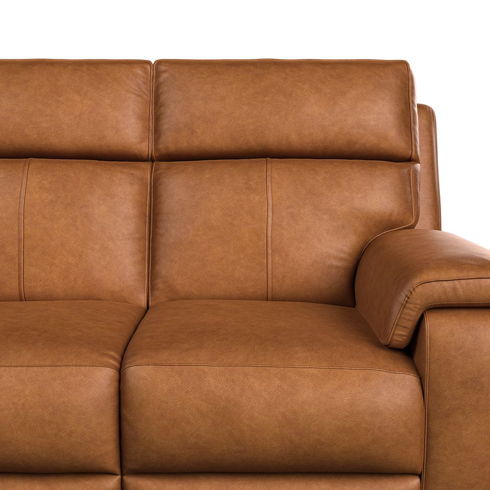 Selby 2 Seater Power Recliner Sofa with Power Headrest in Virgo Cognac Leather 19