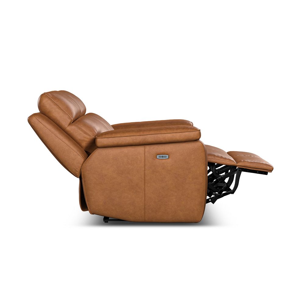 Selby 2 Seater Power Recliner Sofa with Power Headrest in Virgo Cognac Leather 16