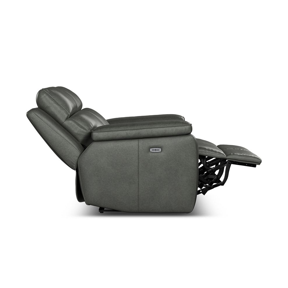 Selby 2 Seater Power Recliner Sofa with Power Headrest in Virgo Lead Leather 15