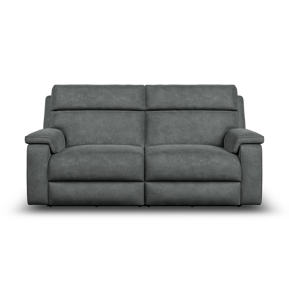 Selby 3 Seater Power Recliner Sofa in Miller Grey Fabric 5