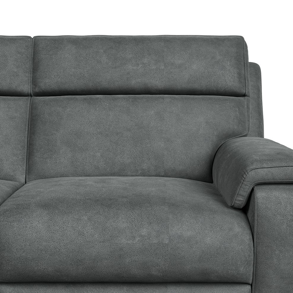 Selby 3 Seater Power Recliner Sofa in Miller Grey Fabric 10