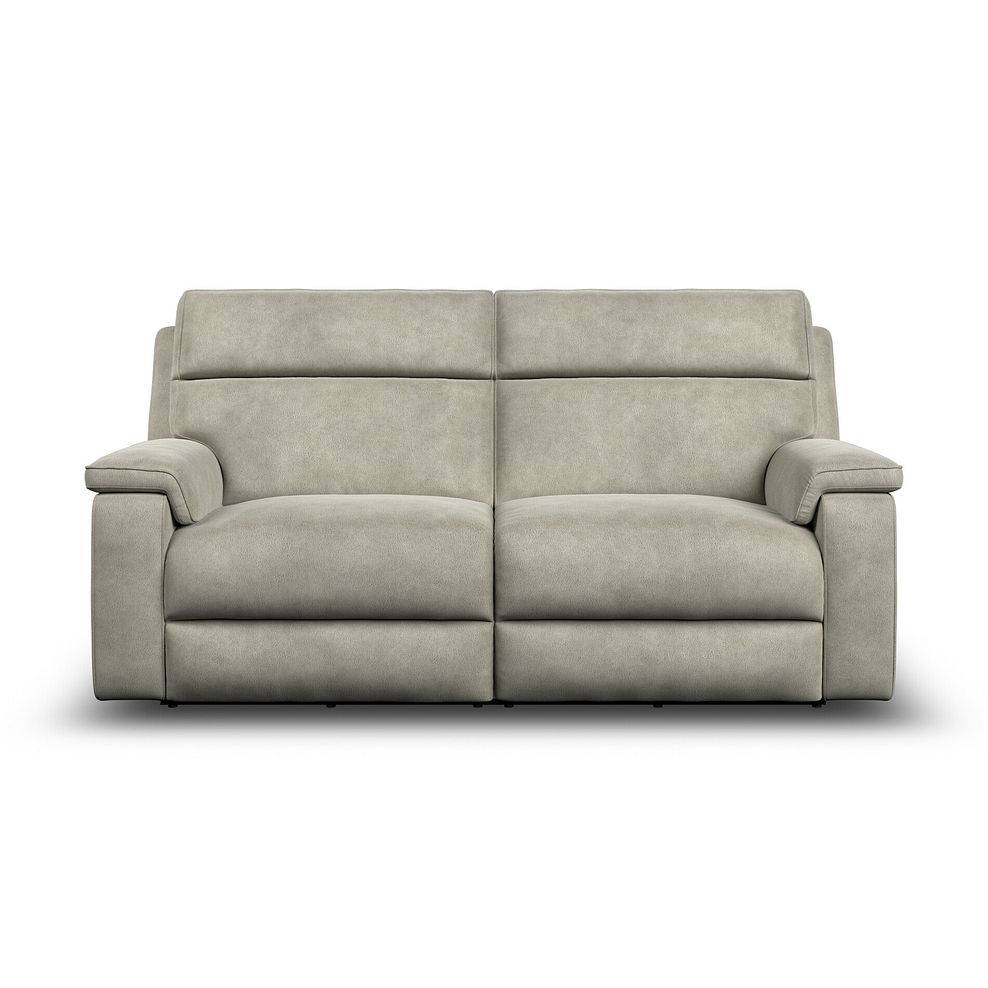 Selby 3 Seater Power Recliner Sofa in Miller Taupe Fabric 5