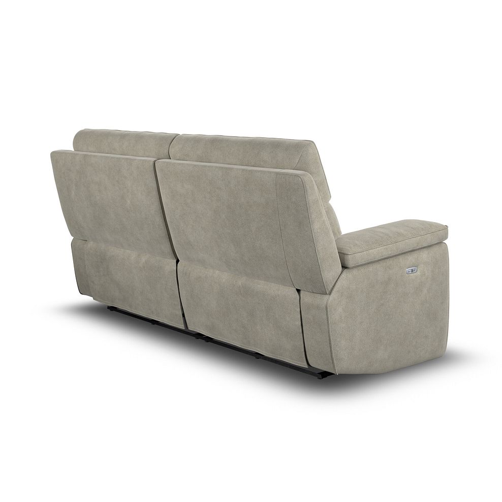 Selby 3 Seater Power Recliner Sofa in Miller Taupe Fabric 6