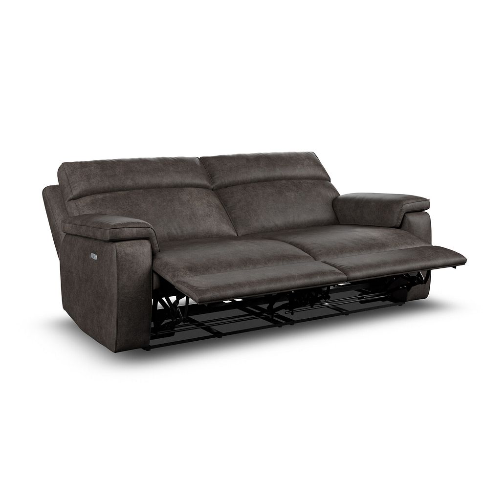 Selby 3 Seater Power Recliner Sofa in Pilgrim Pewter Fabric 4