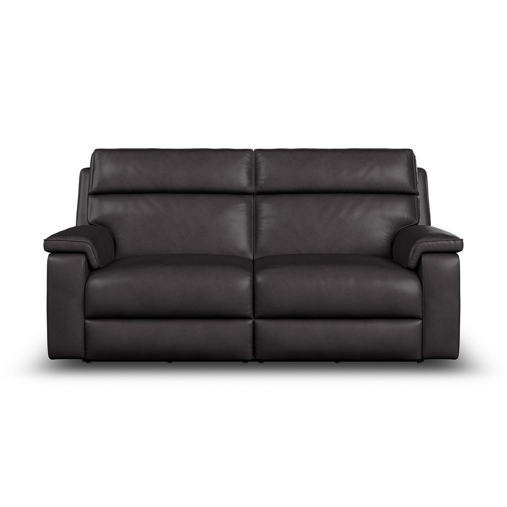 Selby 3 Seater Power Recliner Sofa in Virgo Black Leather 7