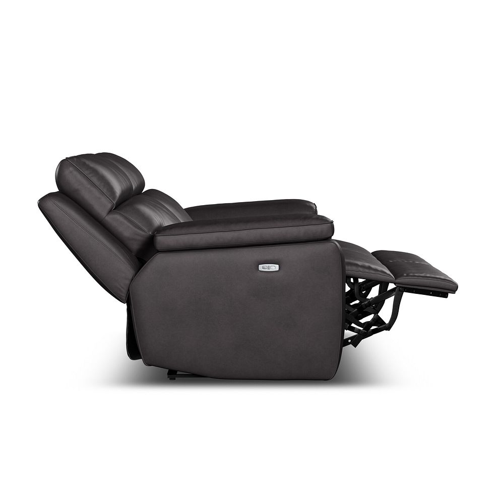 Selby 3 Seater Power Recliner Sofa in Virgo Black Leather 10