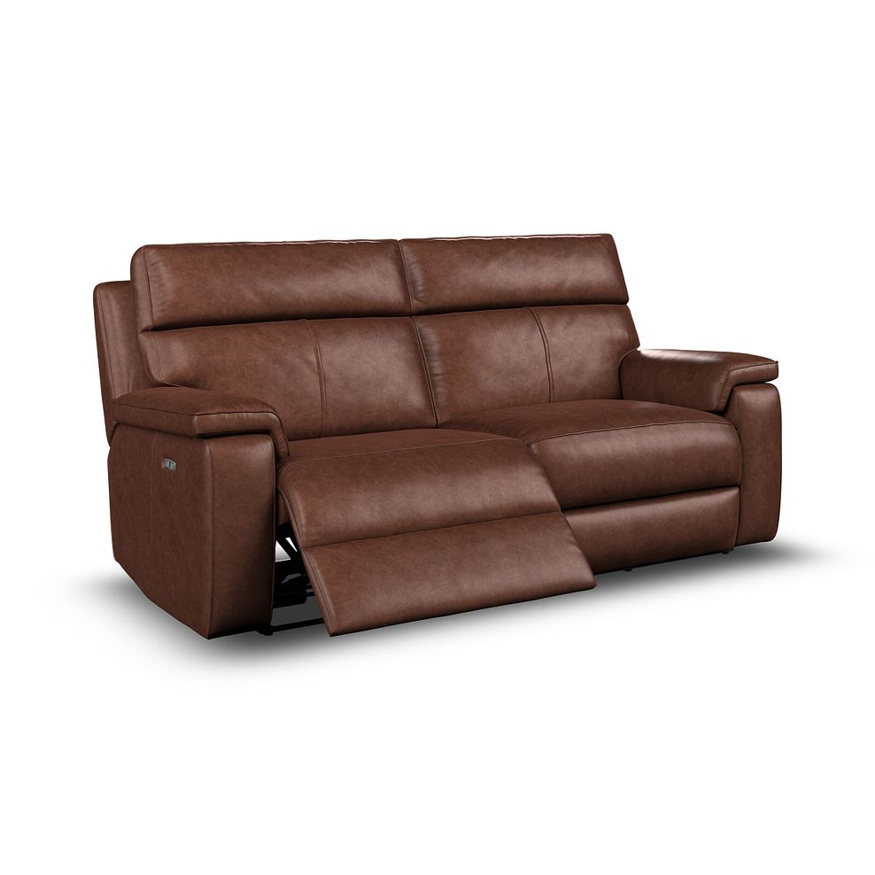 Selby 3 Seater Power Recliner Sofa in Virgo Chestnut Leather 3
