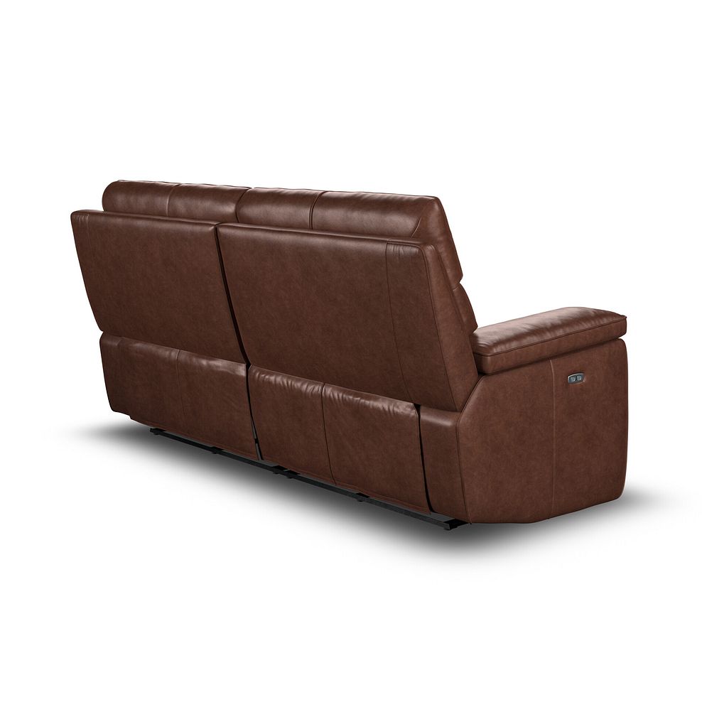 Selby 3 Seater Power Recliner Sofa in Virgo Chestnut Leather 7