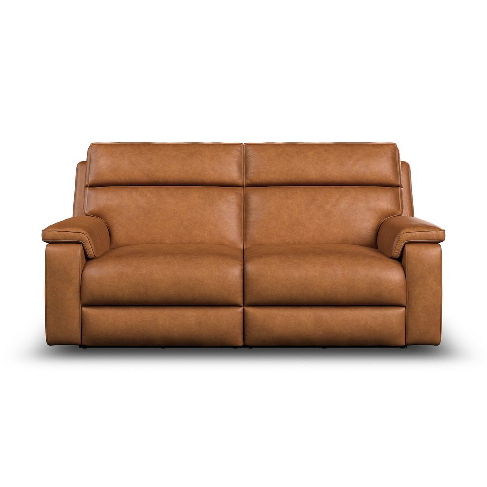 Selby 3 Seater Power Recliner Sofa in Virgo Cognac Leather 5