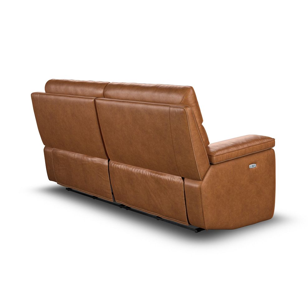 Selby 3 Seater Power Recliner Sofa in Virgo Cognac Leather 6