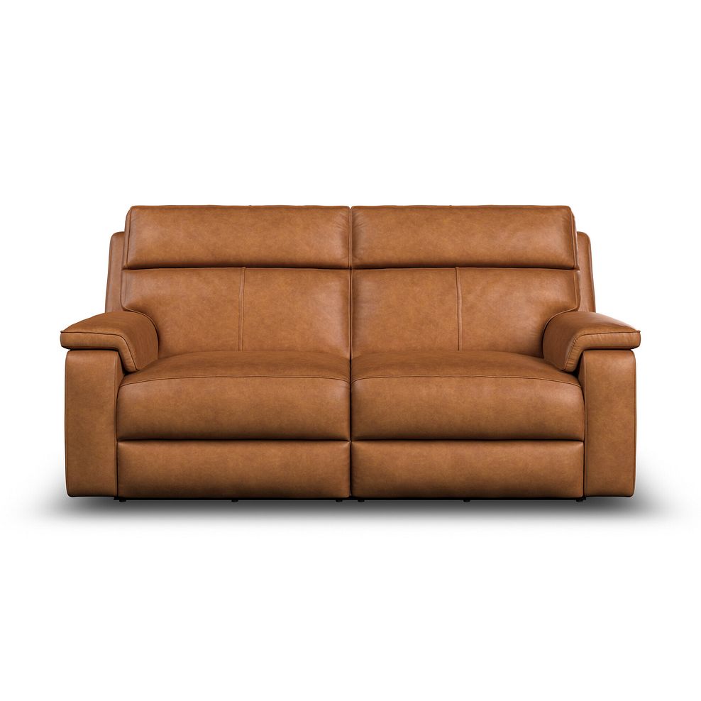 Selby 3 Seater Power Recliner Sofa in Virgo Cognac Leather 6