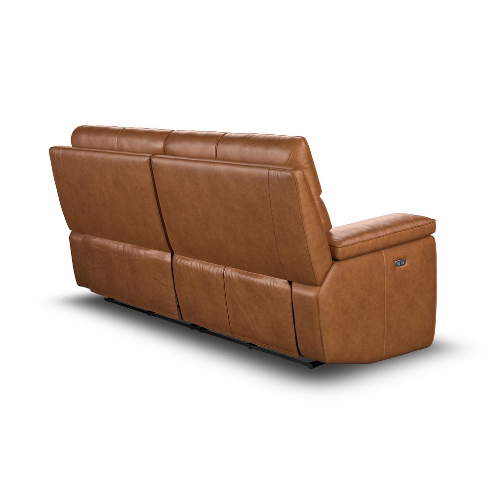 Selby 3 Seater Power Recliner Sofa in Virgo Cognac Leather 7
