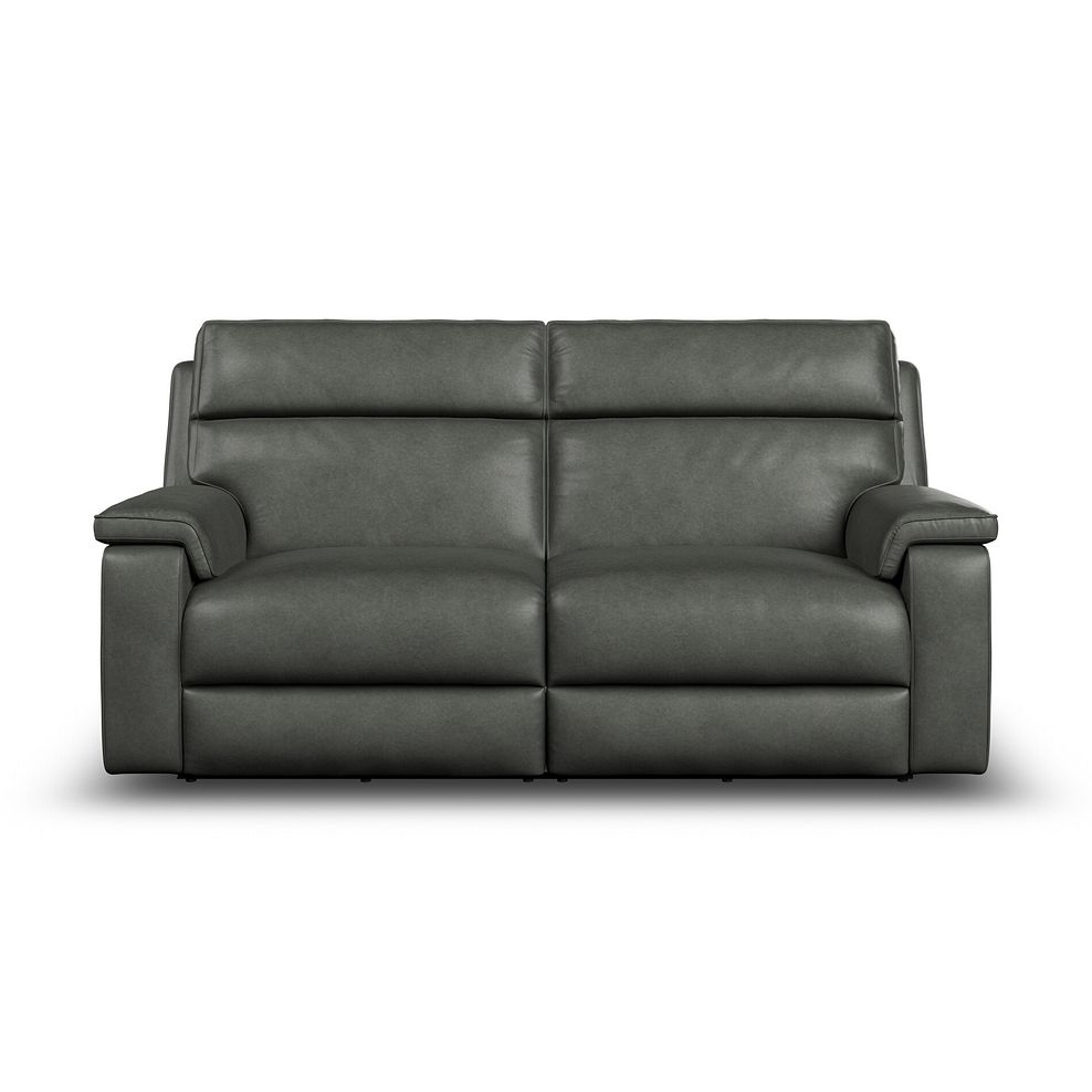 Selby 3 Seater Power Recliner Sofa in Virgo Lead Leather 5