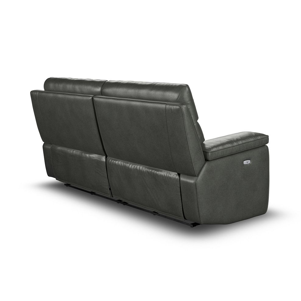 Selby 3 Seater Power Recliner Sofa in Virgo Lead Leather 6