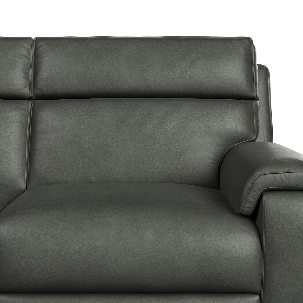 Selby 3 Seater Power Recliner Sofa in Virgo Lead Leather 10