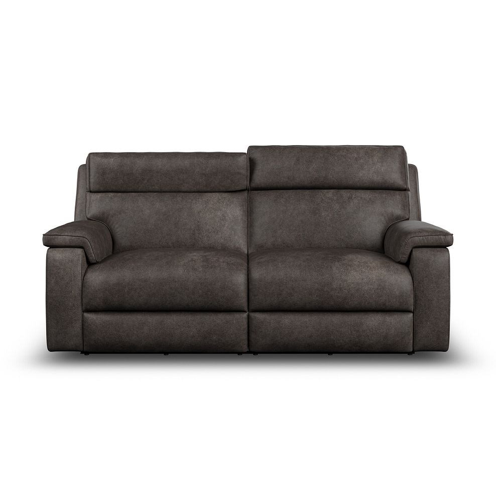 Selby 3 Seater Power Recliner Sofa with Power Headrest in Pilgrim Pewter Fabric 6