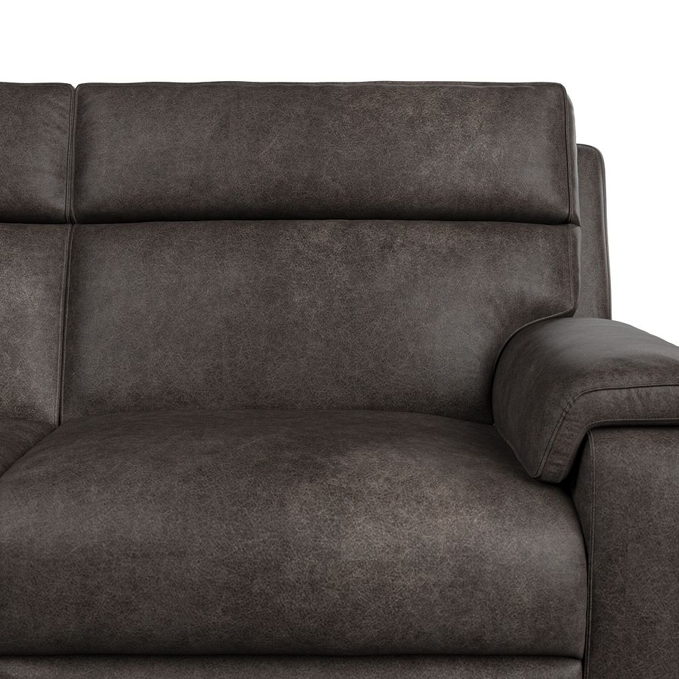 Selby 3 Seater Power Recliner Sofa with Power Headrest in Pilgrim Pewter Fabric 11