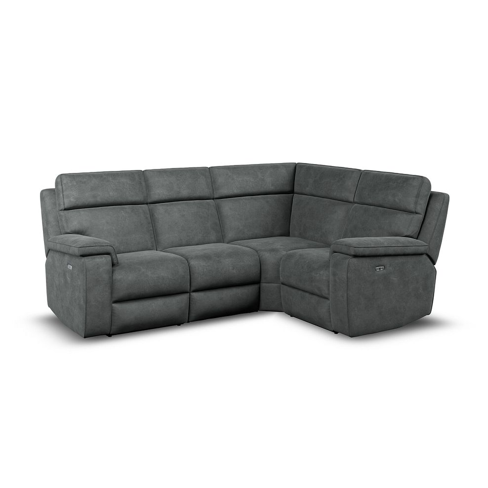 Selby Group 2 Electric Recliner - Left Hand in Miller Grey Fabric 1
