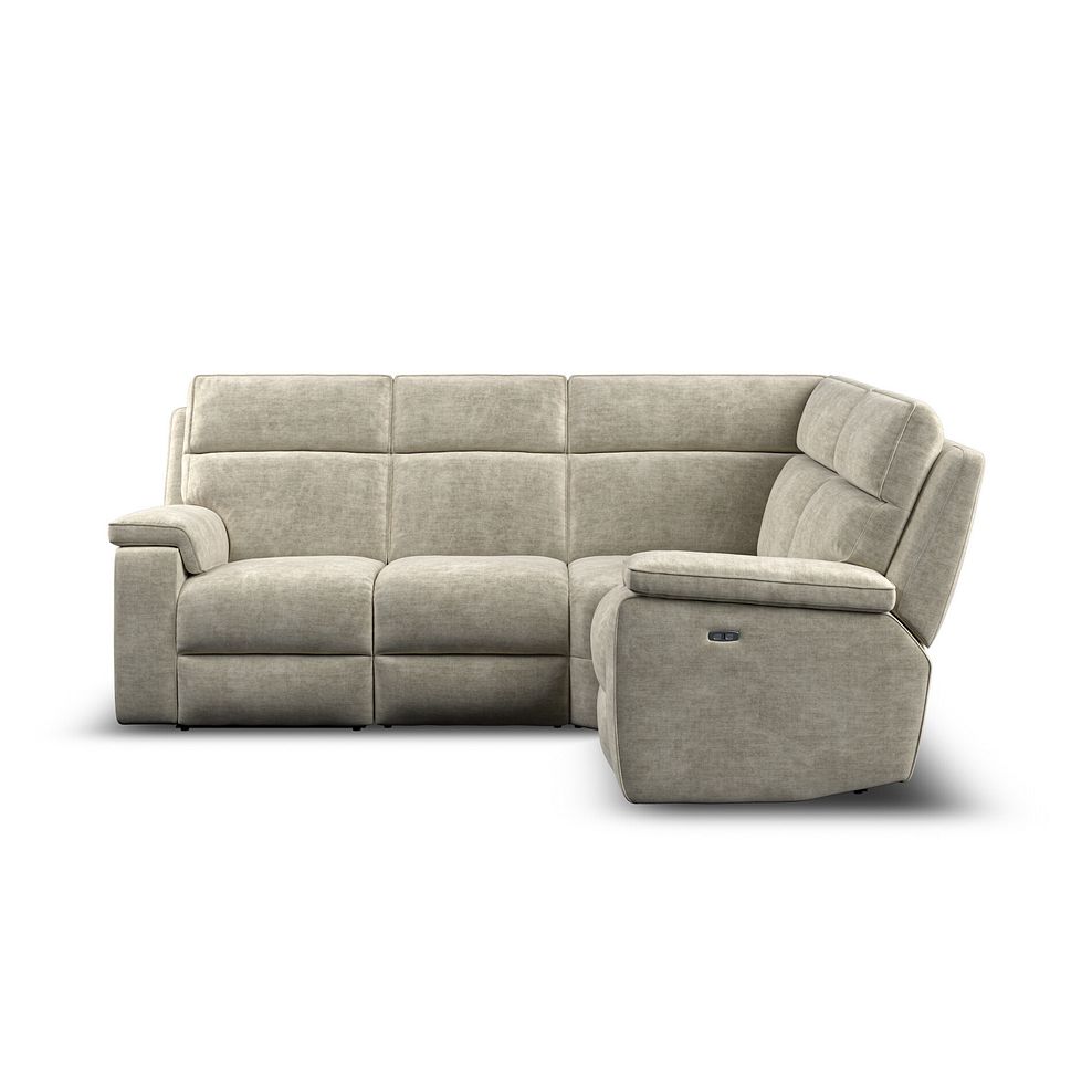 Selby Group 2 Electric Recliner - Left Hand in Plush Beige Fabric 2