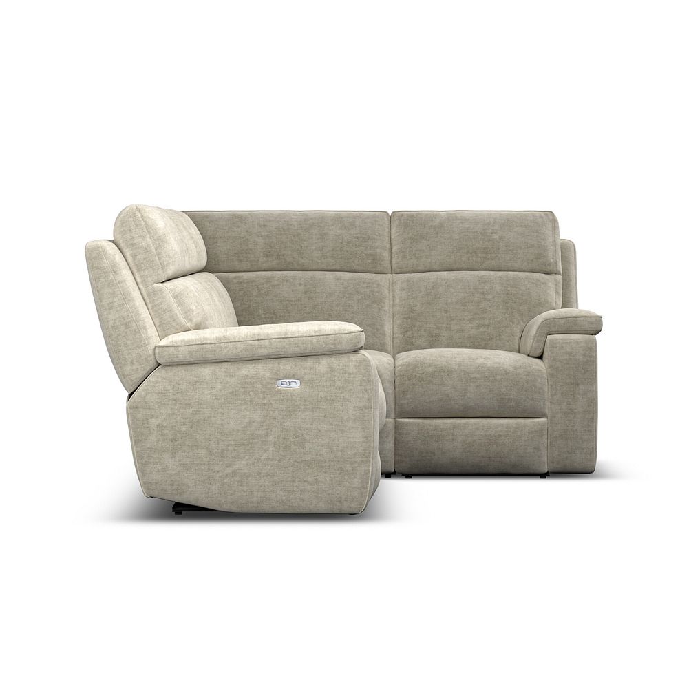 Selby Group 2 Electric Recliner - Left Hand in Plush Beige Fabric 7
