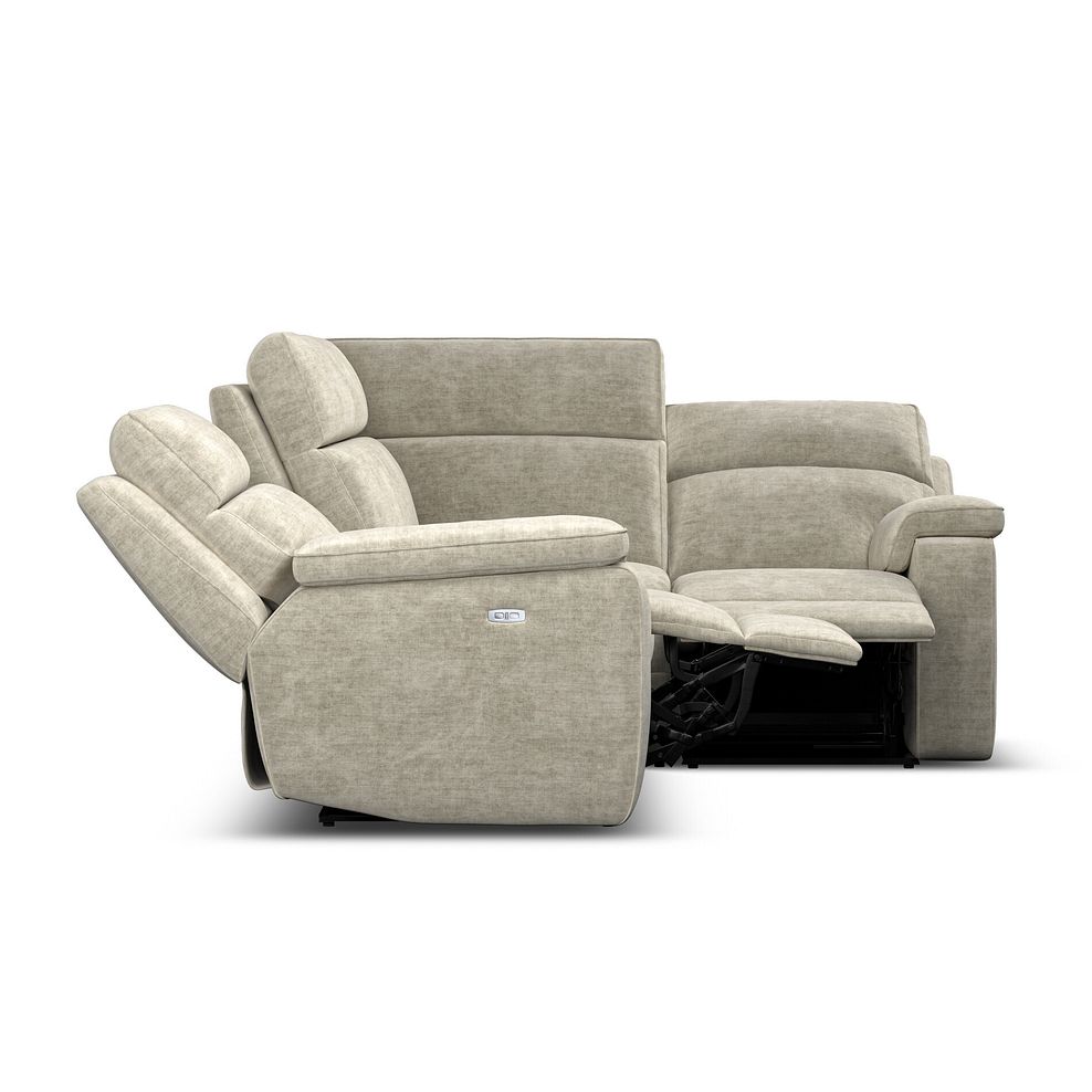 Selby Group 2 Electric Recliner - Left Hand in Plush Beige Fabric 6