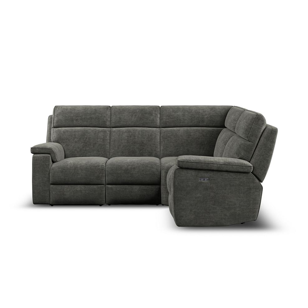 Selby Group 2 Electric Recliner - Left Hand in Plush Charcoal Fabric 2