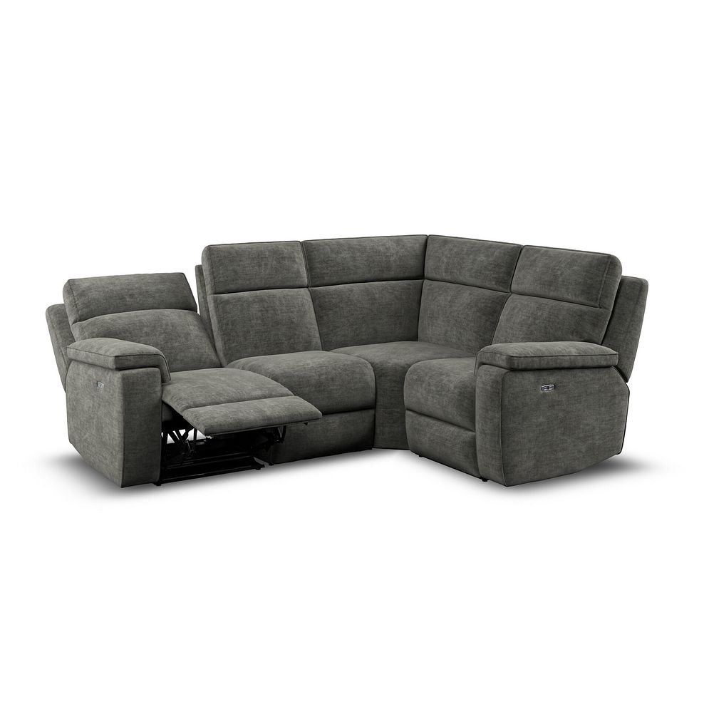 Selby Group 2 Electric Recliner - Left Hand in Plush Charcoal Fabric 4