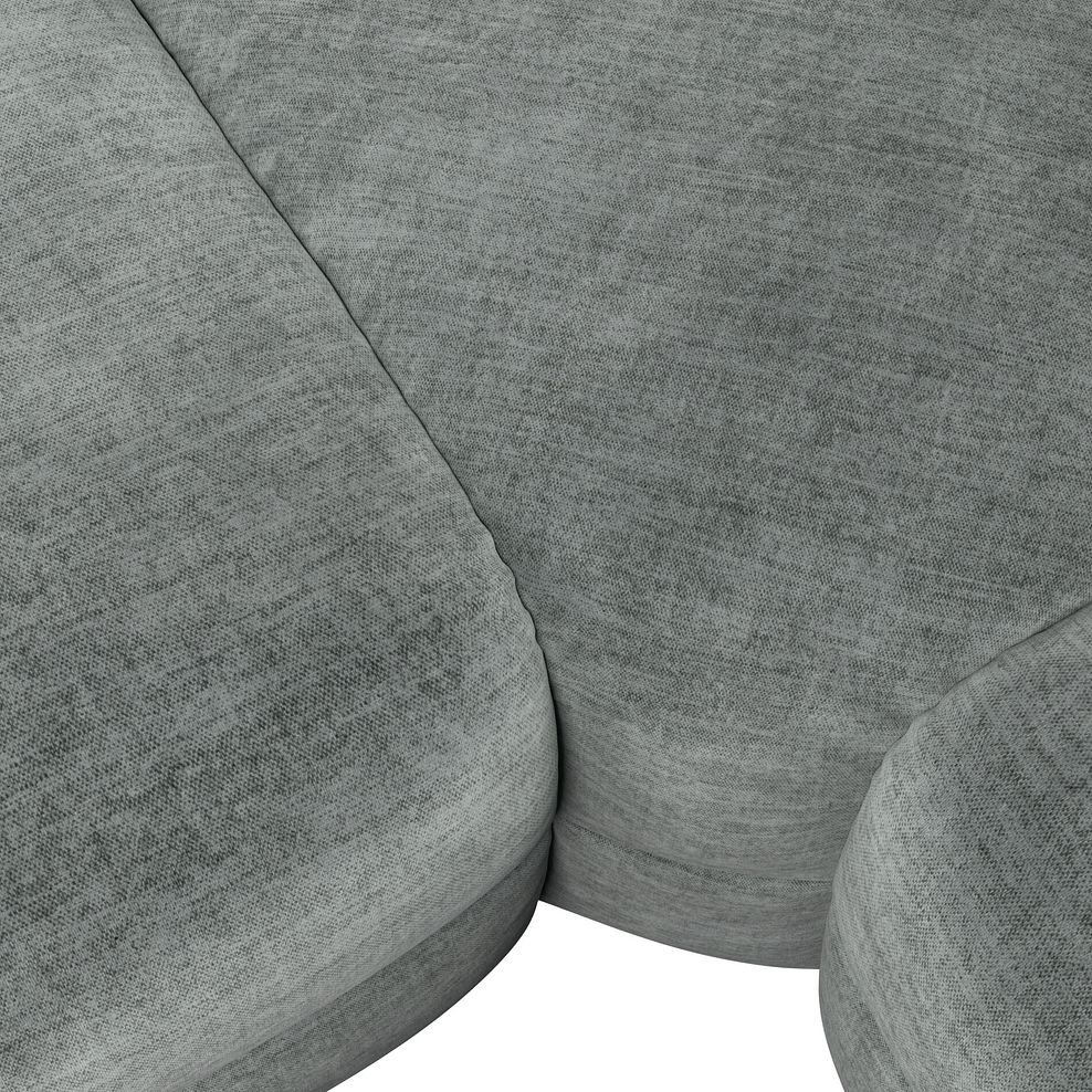 Selby Group 2 Electric Recliner - Left Hand in Plush Silver Fabric 10