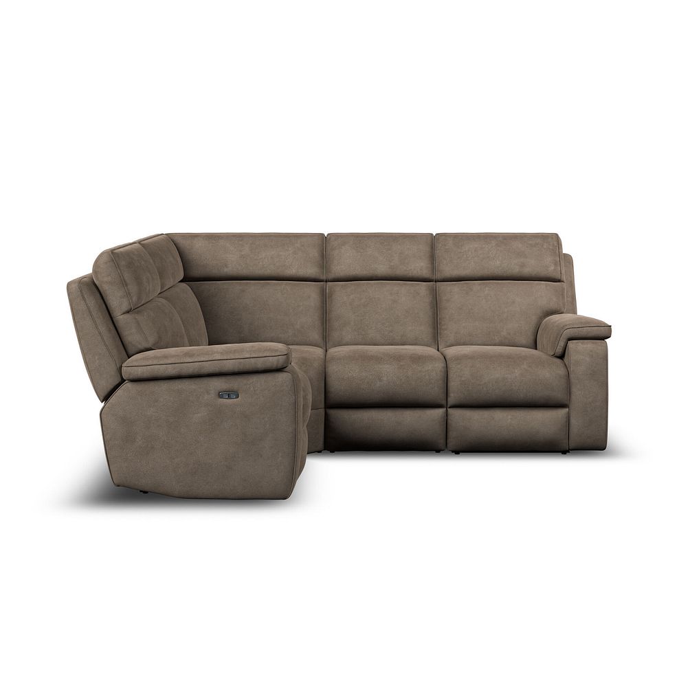 Selby Group 2 Electric Recliner - Right Hand in Miller Earth Brown Fabric 2