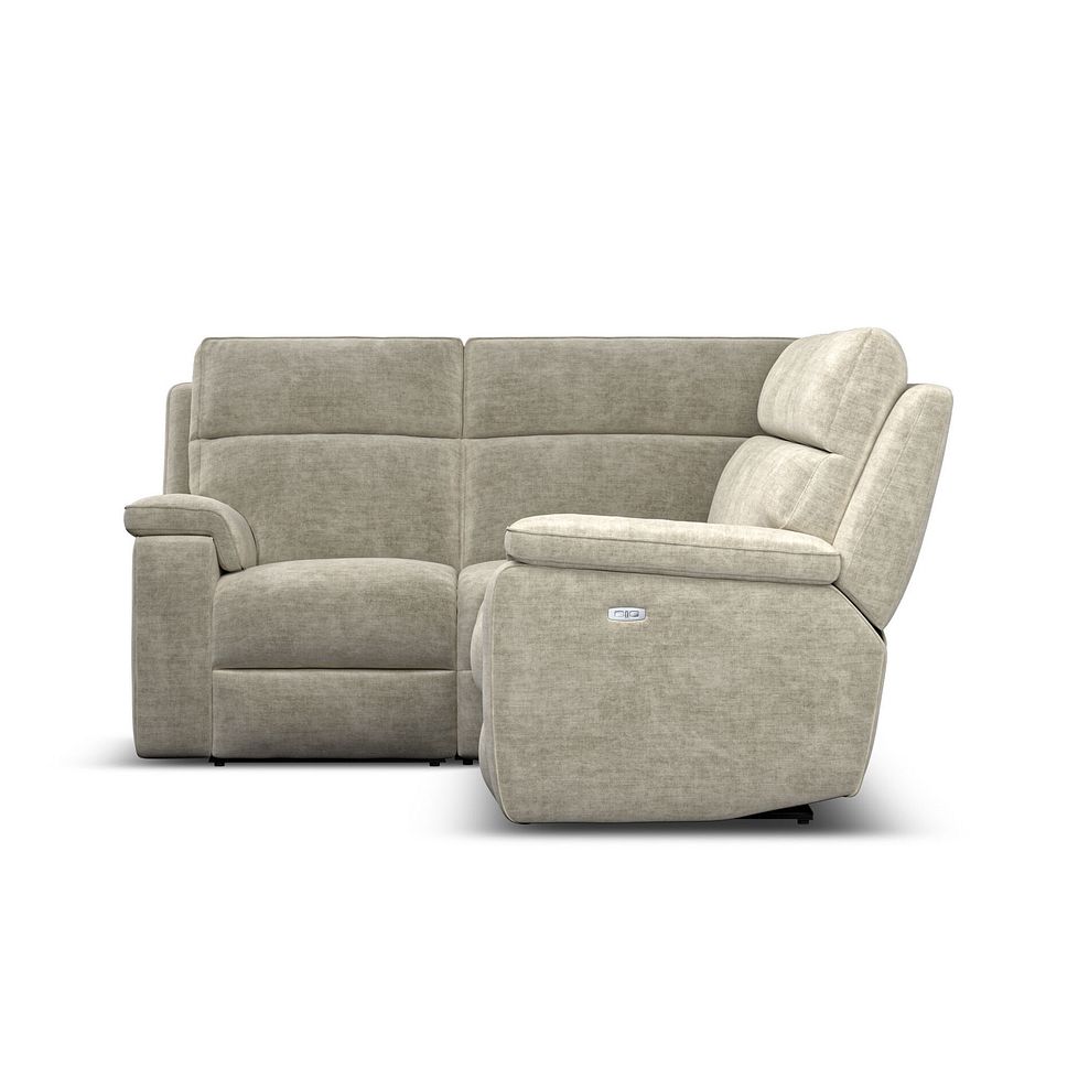 Selby Group 2 Electric Recliner - Right Hand in Plush Beige Fabric 7