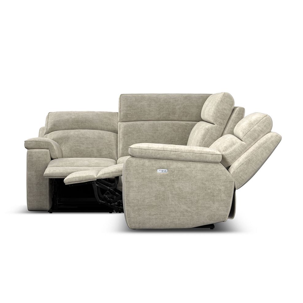 Selby Group 2 Electric Recliner - Right Hand in Plush Beige Fabric 6