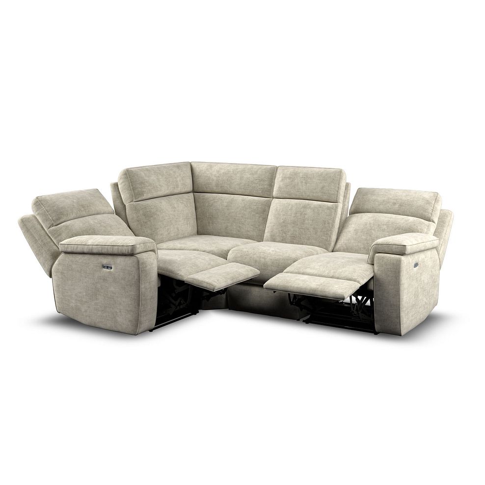 Selby Group 2 Electric Recliner - Right Hand in Plush Beige Fabric 5