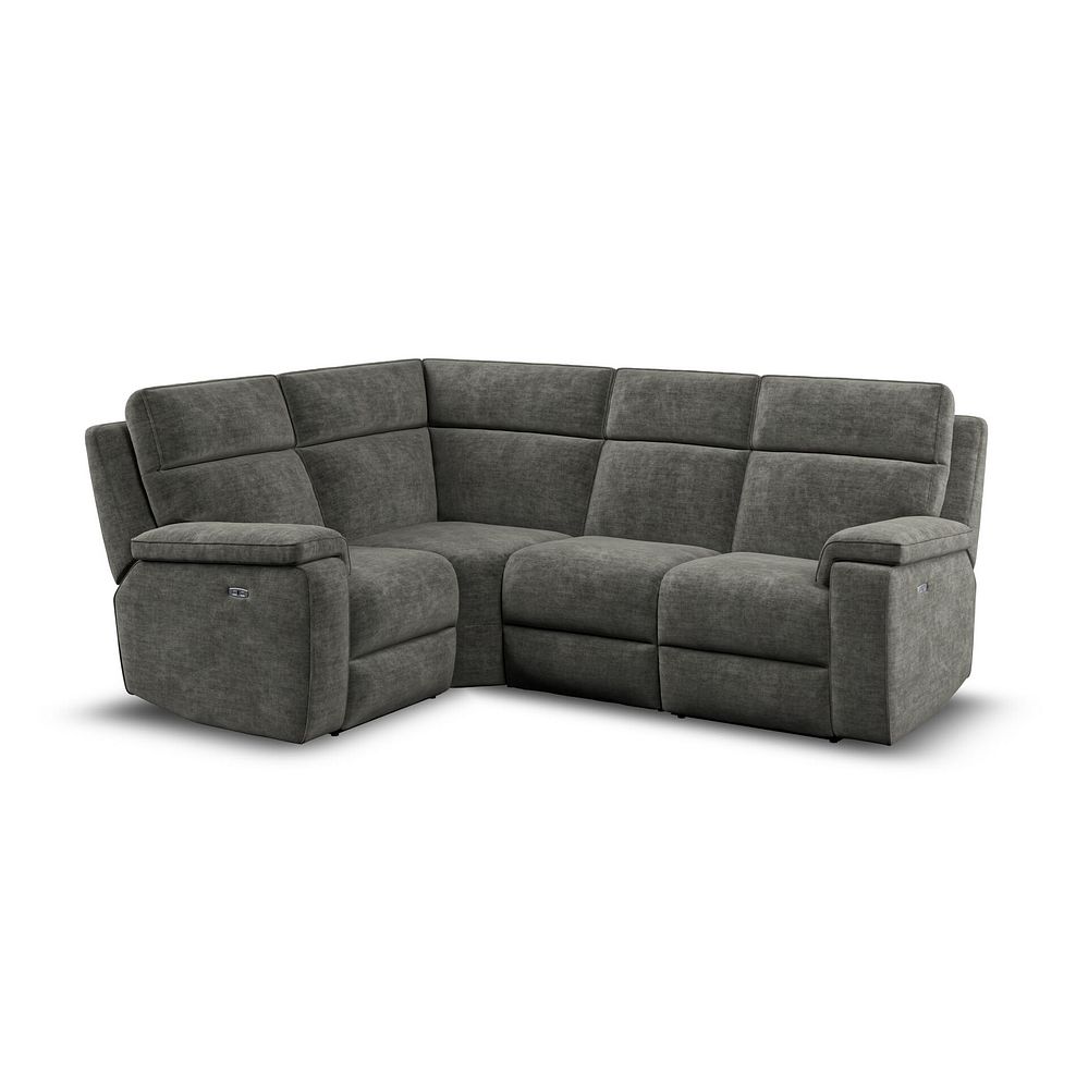 Selby Group 2 Electric Recliner - Right Hand in Plush Charcoal Fabric 1