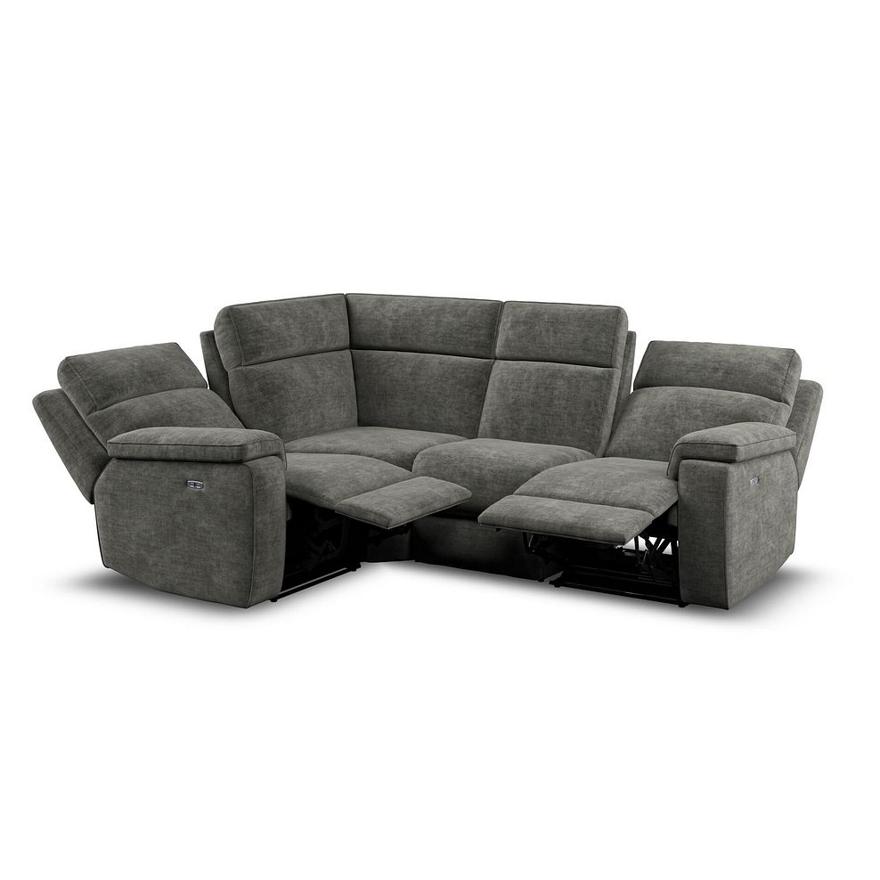 Selby Group 2 Electric Recliner - Right Hand in Plush Charcoal Fabric 5