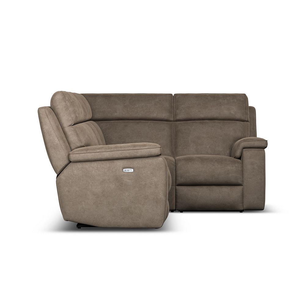 Selby Group 2 Electric Recliner with Power Headrest  Lumbar Support - Left Hand in Miller Earth Brown Fabric 7