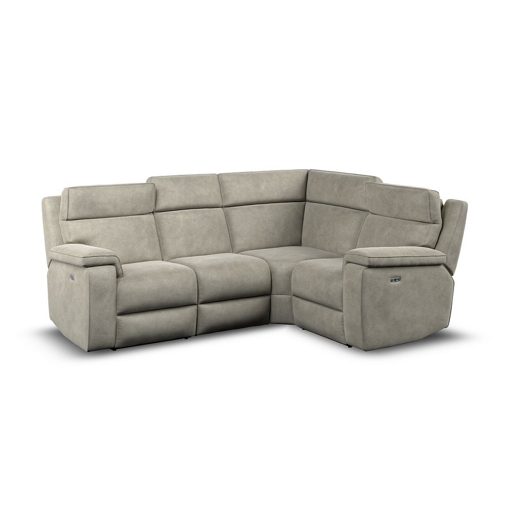 Selby Group 2 Electric Recliner with Power Headrest  Lumbar Support - Left Hand in Miller Taupe Fabric 1