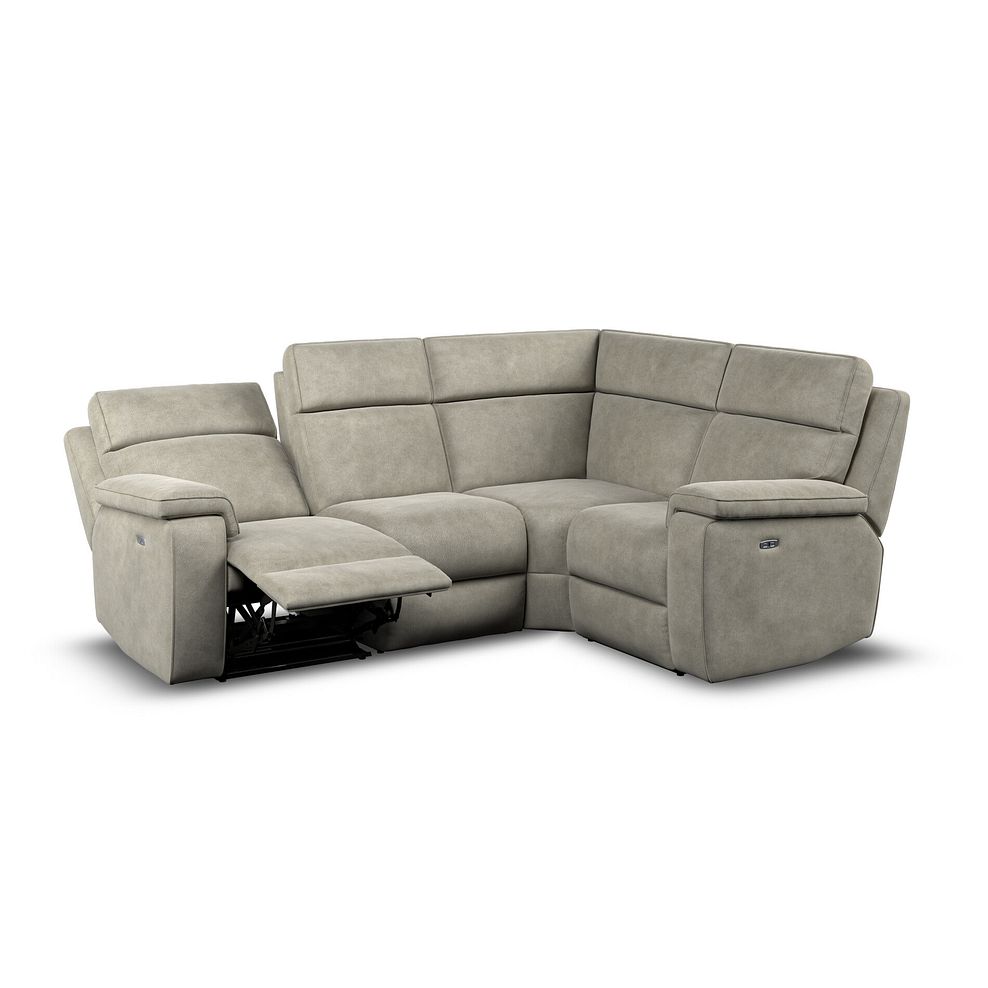 Selby Group 2 Electric Recliner with Power Headrest  Lumbar Support - Left Hand in Miller Taupe Fabric 4