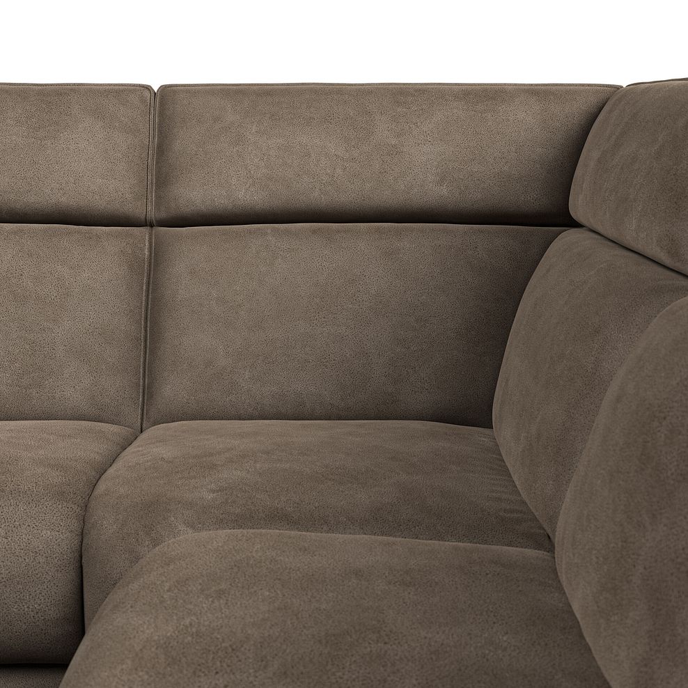 Selby Group 2 Electric Recliner with Power Headrest  Lumbar Support - Right Hand in Miller Earth Brown Fabric 9